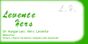 levente hers business card